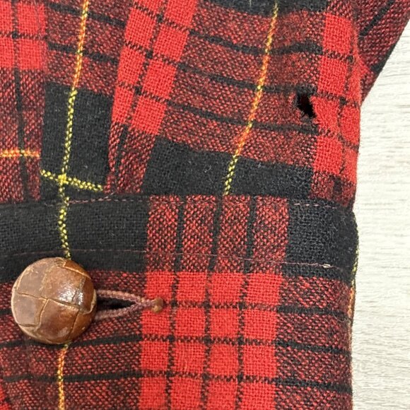 Vtg 50s Pendleton Plaid Sport Coat Wool Jacket Red Tartan Blazer Sz M Christmas - Picture 7 of 13